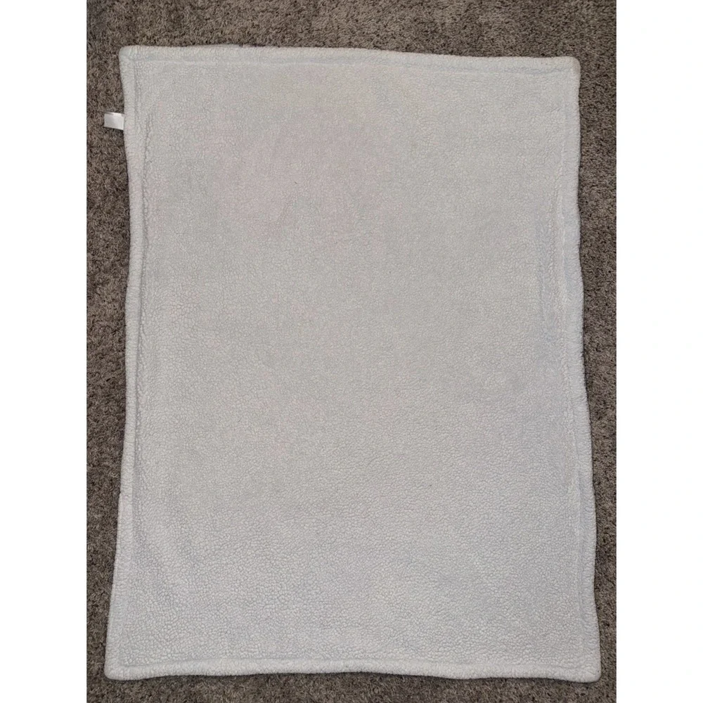 Hudson Baby Blanket Blue Airplane Plane Plush‎ White Sherpa HB Security Lovey